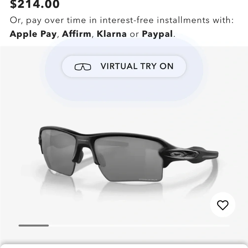 Oakley Matte Black Performance Sunglasses